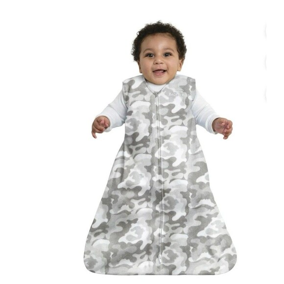 Halo SleepSack Micro-Fleece Medium Sand & Stone 6-12 Mths Safety Back Is Best - Picture 4 of 5